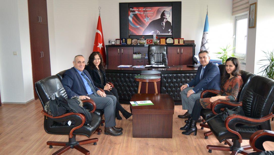 Düzce Üniversitesi Eğitim Fakültesi Dekanı Prof. Dr. Mustafa KOÇ İl Milli Eğitim Müdürümüzü Makamında Ziyaret Etti