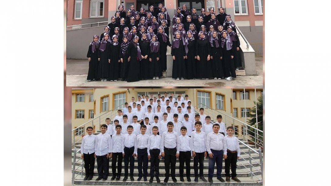 Mehmet Akif İnan Hafız  İmam Hatif Ortaokulu'ndan 150 Öğrencimiz Eğitimlerini Tamamlayarak Hafız Oldular