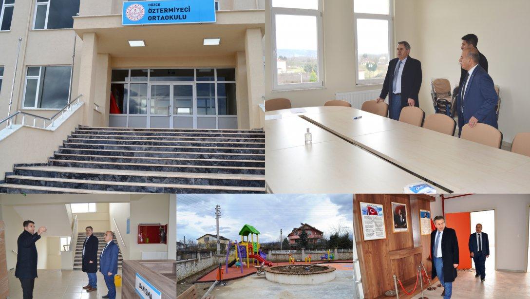 İl Milli Eğitim Müdürümüz Murat YİĞİT Yapımı Tamamlanan Öztermiyeci Ortaokulu'nu ve Albay Talat Demirel Anaokulu'nu Ziyaret Etti