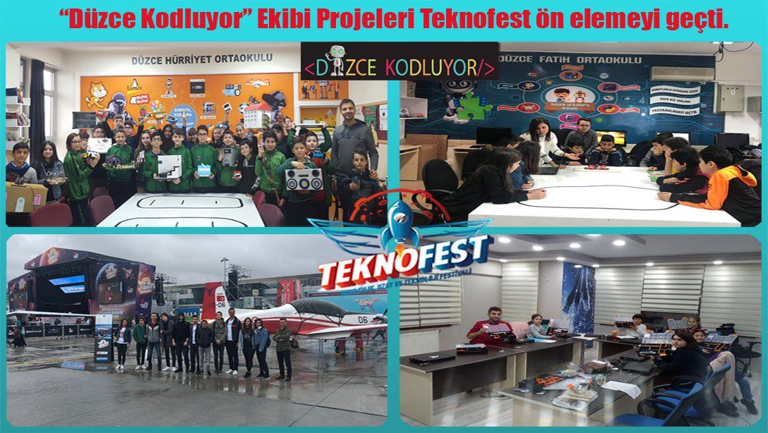 Düzce Kodluyor Ekibi 25 Proje ile Türkiye'nin En Büyük Teknoloji Festivali Teknofest 2020'de