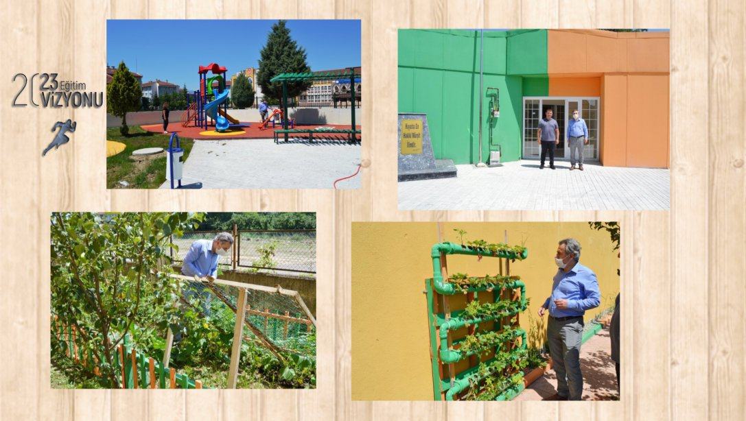 İl Milli Eğitim Müdürümüz Murat YİĞİT Yapımı Devam Etmekte Olan Kızılay Anaokulunu ve Toki Mehmet Akif Ersoy İlkokulu Hobi Bahçesini Ziyaret Etti
