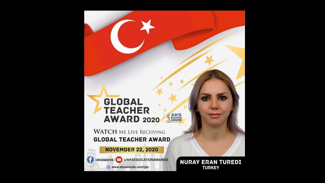 Düzce'ye İlk Defa Küresel Öğretmen Ödülü Kazandırıldı