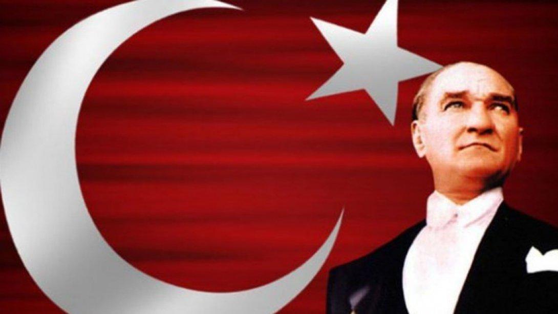 İl Milli Eğitim Müdürümüz Murat YİĞİT´in 10 Kasım Gazi Mustafa Kemal Atatürk´ü Anma Günü Mesajı