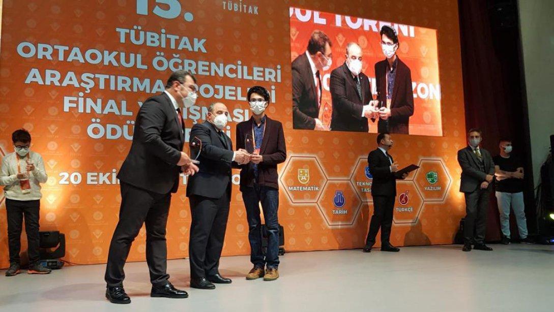 Düzce Bilim ve Sanat Merkezimizden TÜBİTAK Yarışmasında Türkiye Derecesi