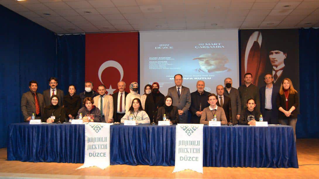 İl Milli Eğitim Müdürümüz Tamer Kırbaç'ın Katılımıyla Anadolu Mektebi Yazar Okumaları Kapsamında Mustafa Kutlu İl Paneli Gerçekleştirildi