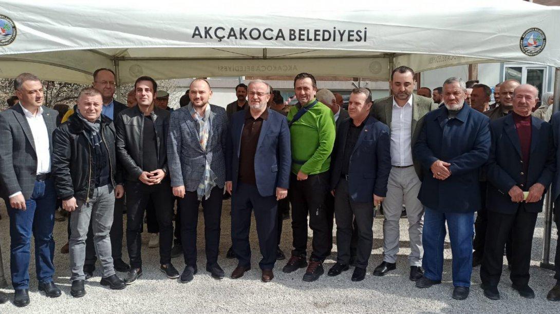 Hayırsever İş İnsanı Sayın Burhan Özdemir Tarafından Akçakoca İlçesinde Yapımı Üstlenilen12 Derslikli Okul Binasının Temel Atma Töreni Gerçekleştirildi