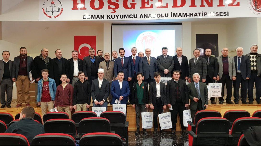 İmam Hatip Liseleri Arası "Genç Sada Kur´an-ı Kerim´i Güzel Okuma Yarışması" İl Finali Osman Kuyumcu Anadolu İmam Hatip Lisesi´nde Yapıldı