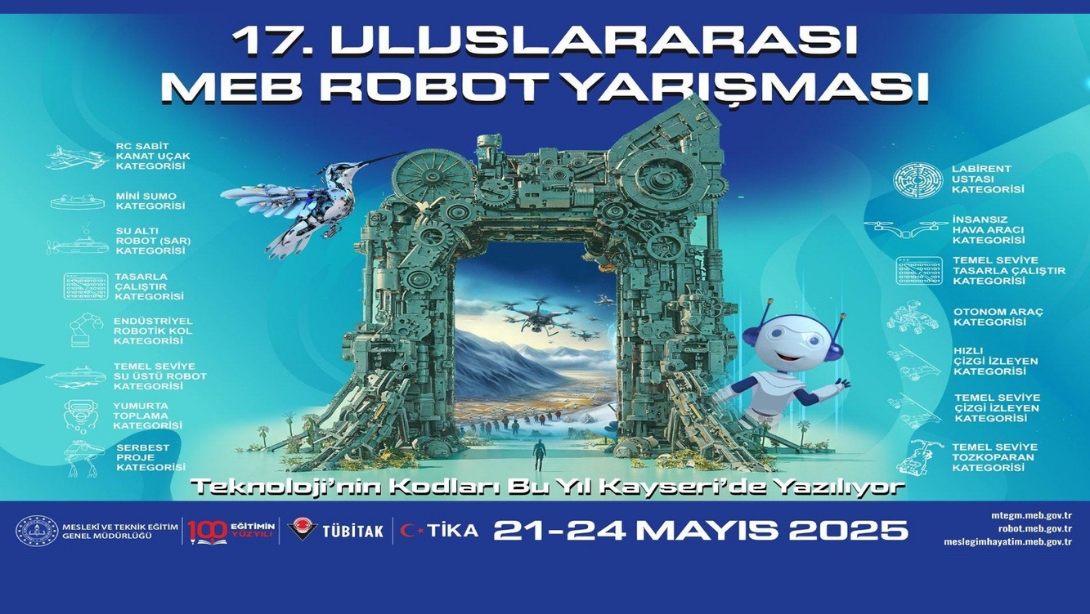 ULUSLARARASI MEB ROBOT YARIŞMASI BAŞVURULARI BAŞLADI